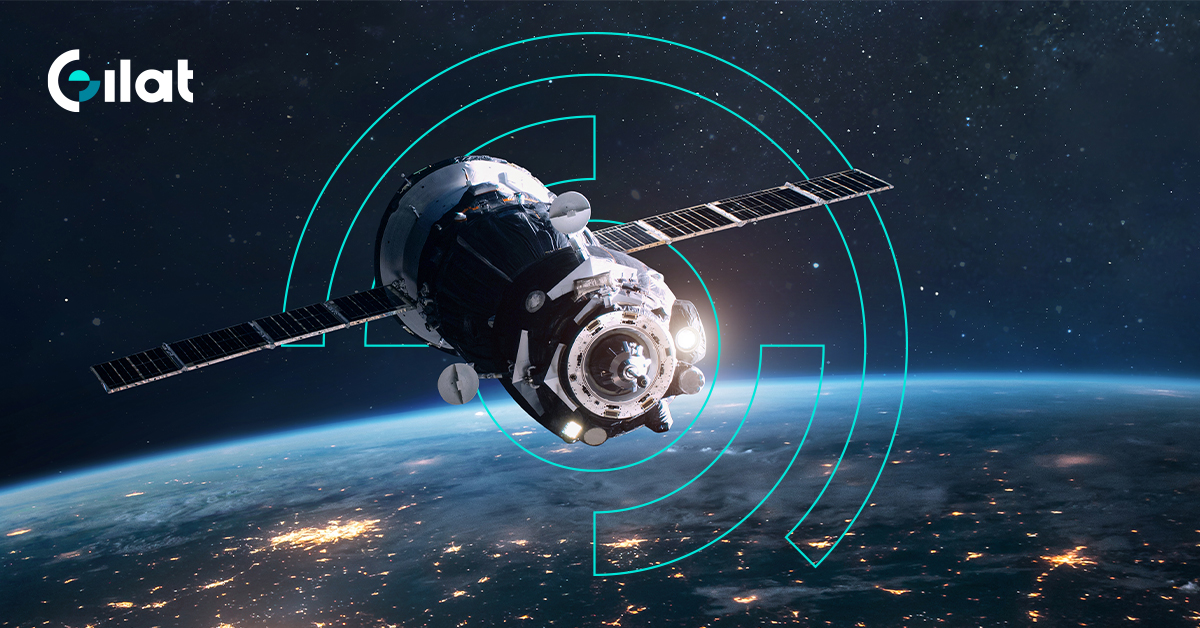 Gilat satellite in orbit, representing satellite communications technology