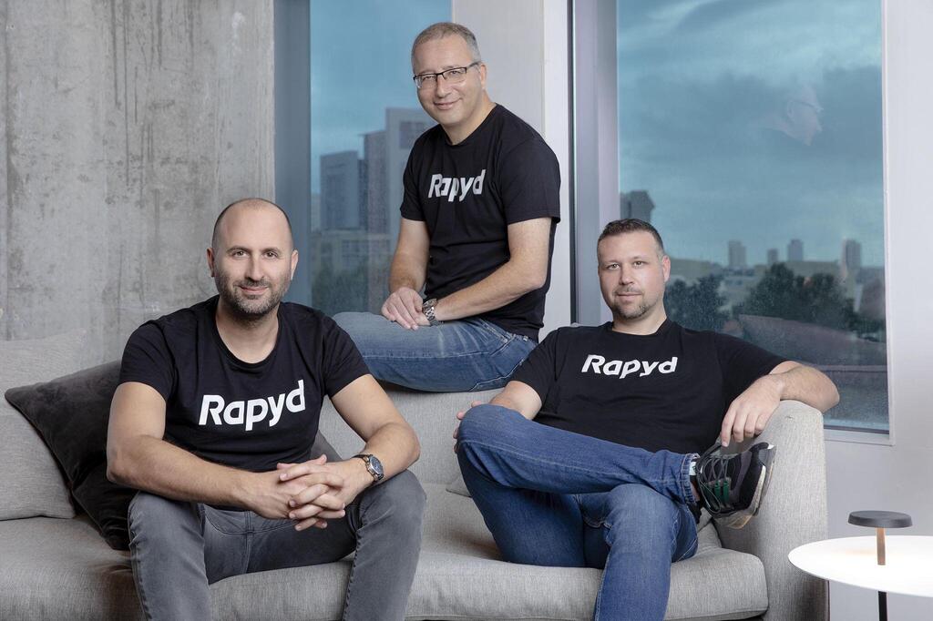 Rapyd founders in company t-shirts