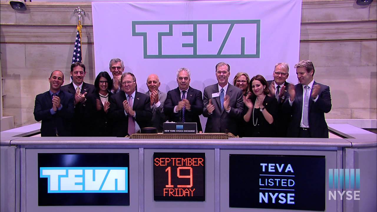 Teva Pharmaceutical executives at the NYSE